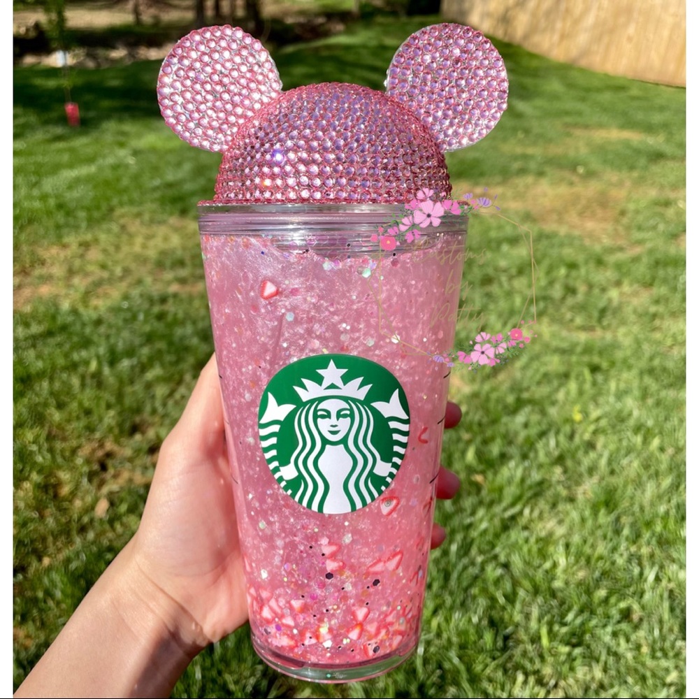 Starbucks cold Cup with Mickey ears